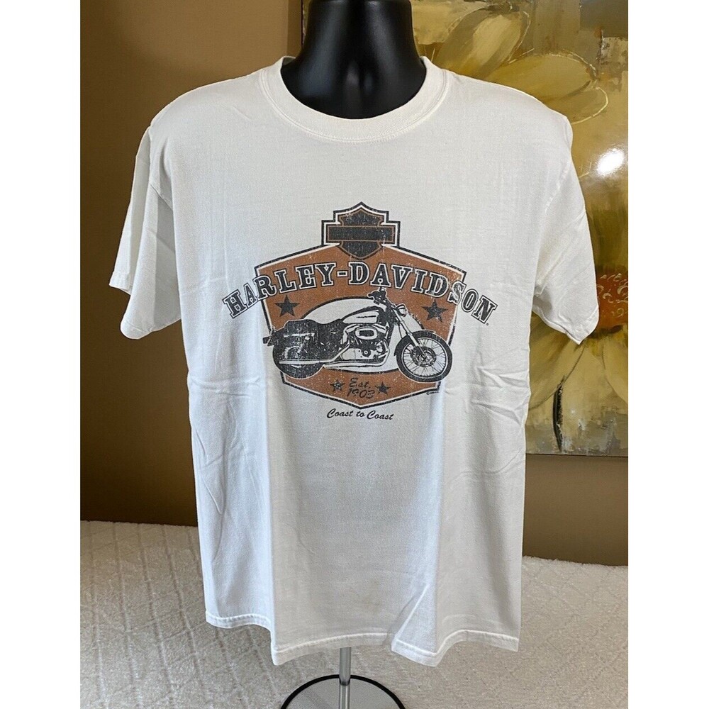 Vintage Harley Davidson 2006 Cross Roads Wilkesboro NC 2 Sided Shirt Men’s Large